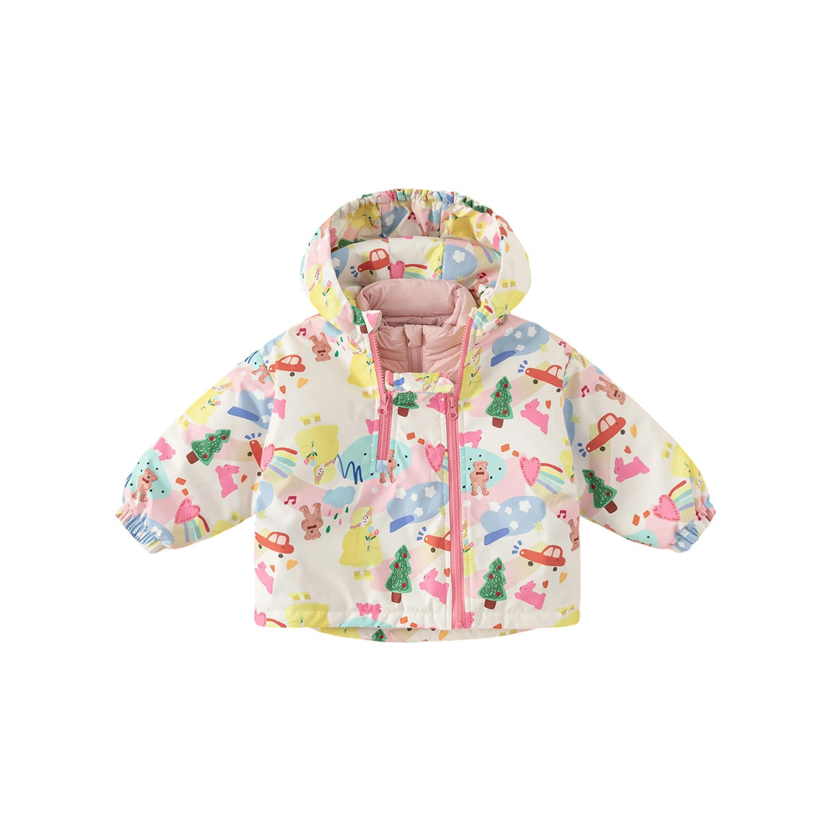 邦选女宝冲锋衣棉服白鸭绒内胆儿童三合一羽绒服徒步防风男童外套,淘宝优惠券,粉丝福利购,淘宝优惠卷