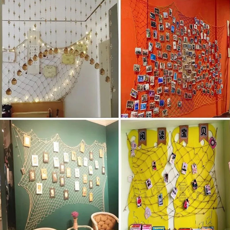 幼儿园环创渔网麻绳网格照片墙挂饰背景墙壁饰意布置墙面装饰品,淘宝优惠券,粉丝福利购,淘宝优惠卷