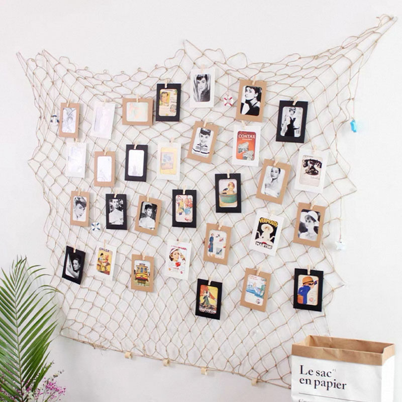 幼儿园环创渔网麻绳网格照片墙挂饰背景墙壁饰意布置墙面装饰品,淘宝优惠券,粉丝福利购,淘宝优惠卷