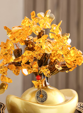 越桐越沛开业礼物中式桌面摆件