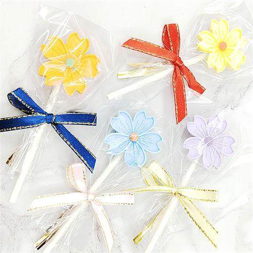 蛋糕卷雪糕棒棒糖包装糖果奶酪胶袋蝴蝶结扎丝棒透明包装纸三件套 - 图0