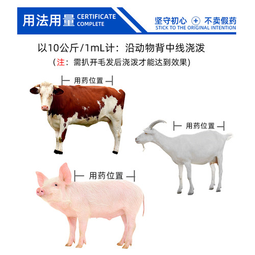 驱虫药兽用阿维菌素透皮溶液猪牛狗狗体内外驱虫打虫用兽药正品 - 图2