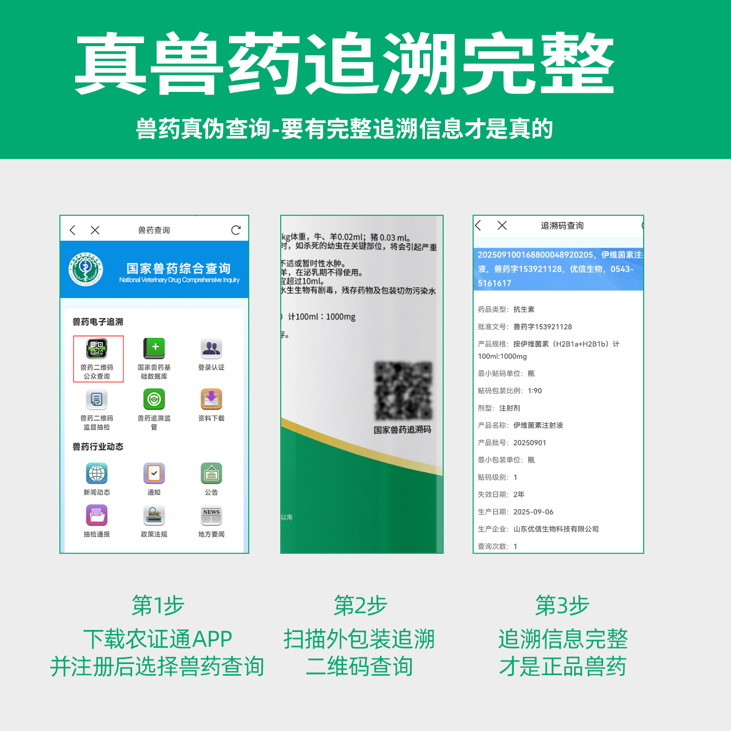 伊维菌素兽用注射剂用液驱虫药猪牛羊体内外驱虫兔鸽打虫正品兽药 - 图2