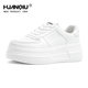 Global thick sole white shoes for women 2025 summer new style popular high-enhancing shoes this year's popular versatile casual shoes