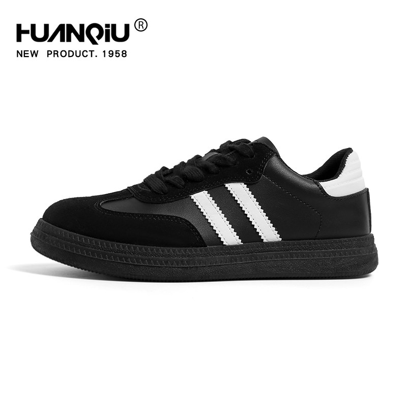 环球复古经典黑色德训鞋女2025秋季新款百搭小众平底休闲运动板鞋,淘宝优惠券,粉丝福利购,淘宝优惠卷