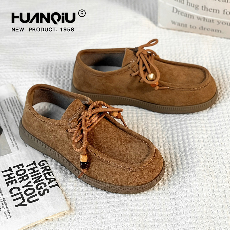 环球复古休闲袋鼠鞋女款2025新款秋季舒适软底勃肯鞋时尚绝美单鞋,淘宝优惠券,粉丝福利购,淘宝优惠卷