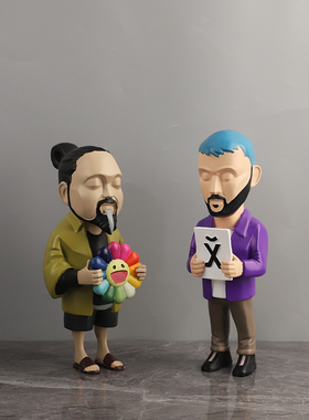 极简卡通潮玩主理人公仔手办摆件