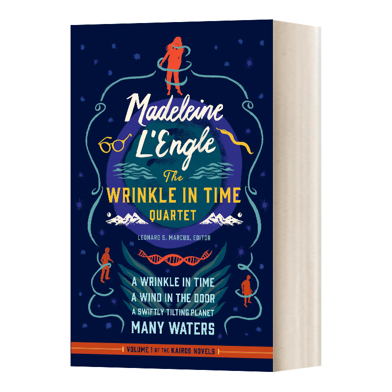 英文原版 Madeleine L'Engle The Wrinkle in Time Quartet LOA #309 玛德琳·恩格尔 时间的皱纹四重奏 精装 英文版 进口英语书 - 图0