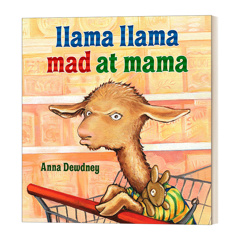 英文原版绘本 Llama Llama Mad at Mama 羊驼拉玛生妈妈的气 精装儿童绘本 Anna Dewdney 英文版 进口英语原版书籍 - 图0