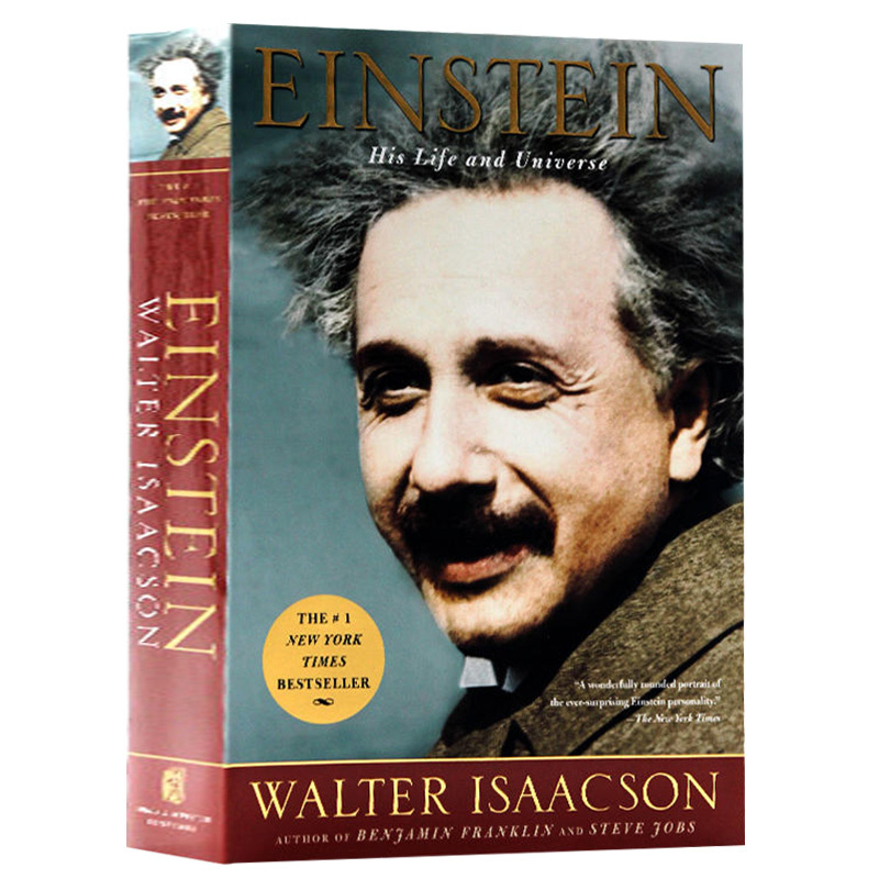 正版爱因斯坦传 Einstein His Life and Universe英文原版爱因斯坦传记和相对论英文版人物传记艾萨克森进口书籍-图0