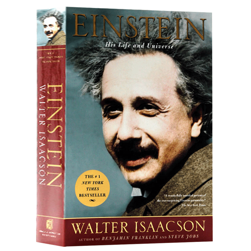 正版爱因斯坦传 Einstein His Life and Universe英文原版爱因斯坦传记和相对论英文版人物传记艾萨克森进口书籍-图1