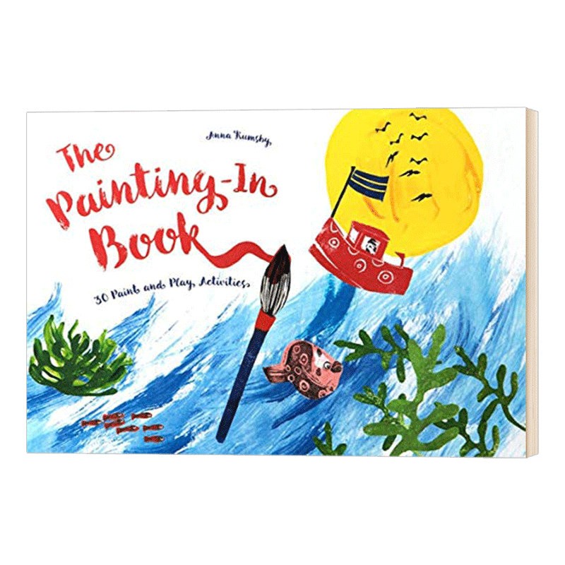 书中作画 英文原版 The Painting In Book 30 Paint and Play Activities 30种绘画游戏活动书 大开本 英文版进口原版英语书籍