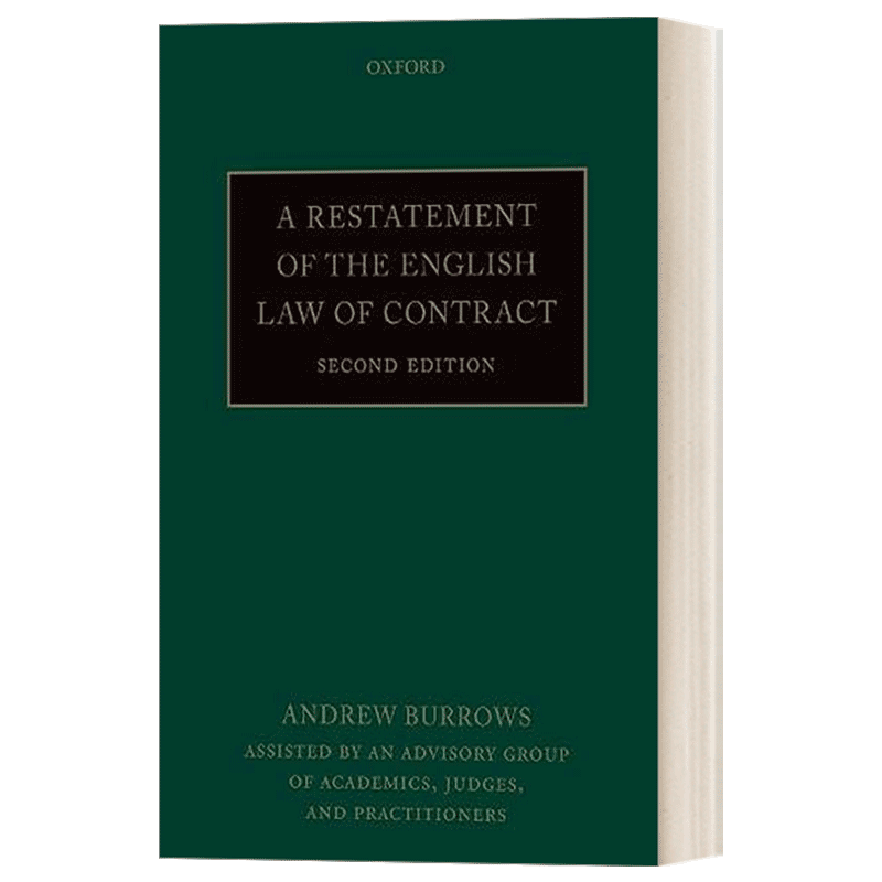 英文原版 A Restatement of the English Law of Contract 英国合同法重述 英文版 进口英语原版书籍 - 图0