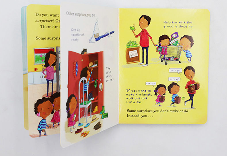 如何给爸爸惊喜 英文原版 How to Surprise a Dad 幼儿英语启蒙纸板书 情商启蒙绘本 英文版进口原版书籍 Jean Reagan儿童全英语书 - 图1