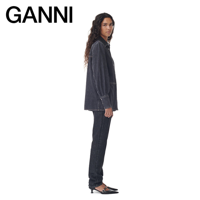 GANNI loose fashion top shirt