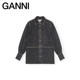 GANNI loose fashion top shirt