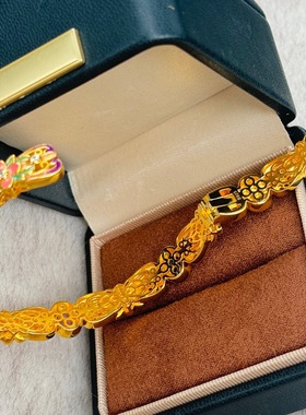 S925纯银新中式国风珐琅滴胶彩紫玉髓花朵戒指手镯镶钻手工饰品