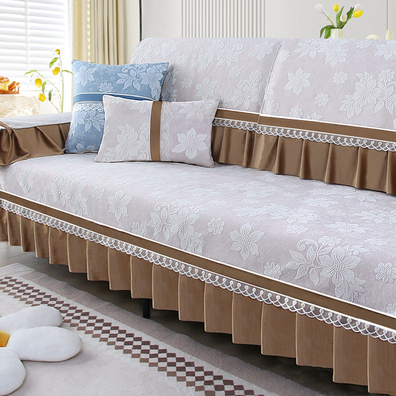 新款加厚雪尼尔沙发垫四季通用防滑坐垫子三座一贵妃沙发套罩盖巾,淘宝优惠券,粉丝福利购,淘宝优惠卷