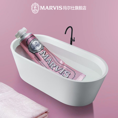 Marvis玛尔仕意大利进口薄荷牙膏成人清新防龋留香持久柔和75ml - 图2