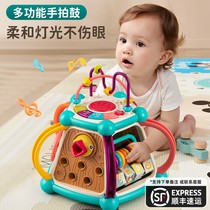 Baby toys for more than 6 months Handmade drummer hexahedron Puzzle Children Toddlers 0 Babies 1 1 1 2 years Early to teach