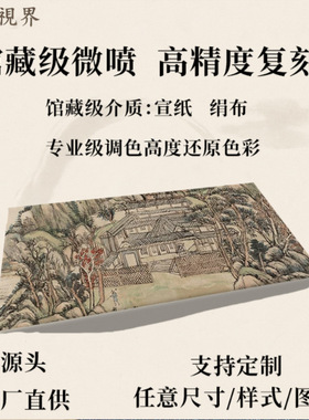 清王原祁辋川图卷国画真迹高清