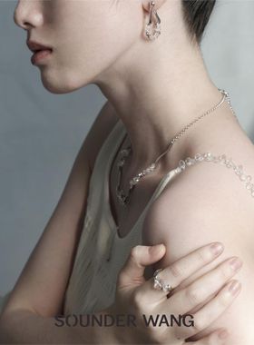 sounderwang水晶仙气女项链