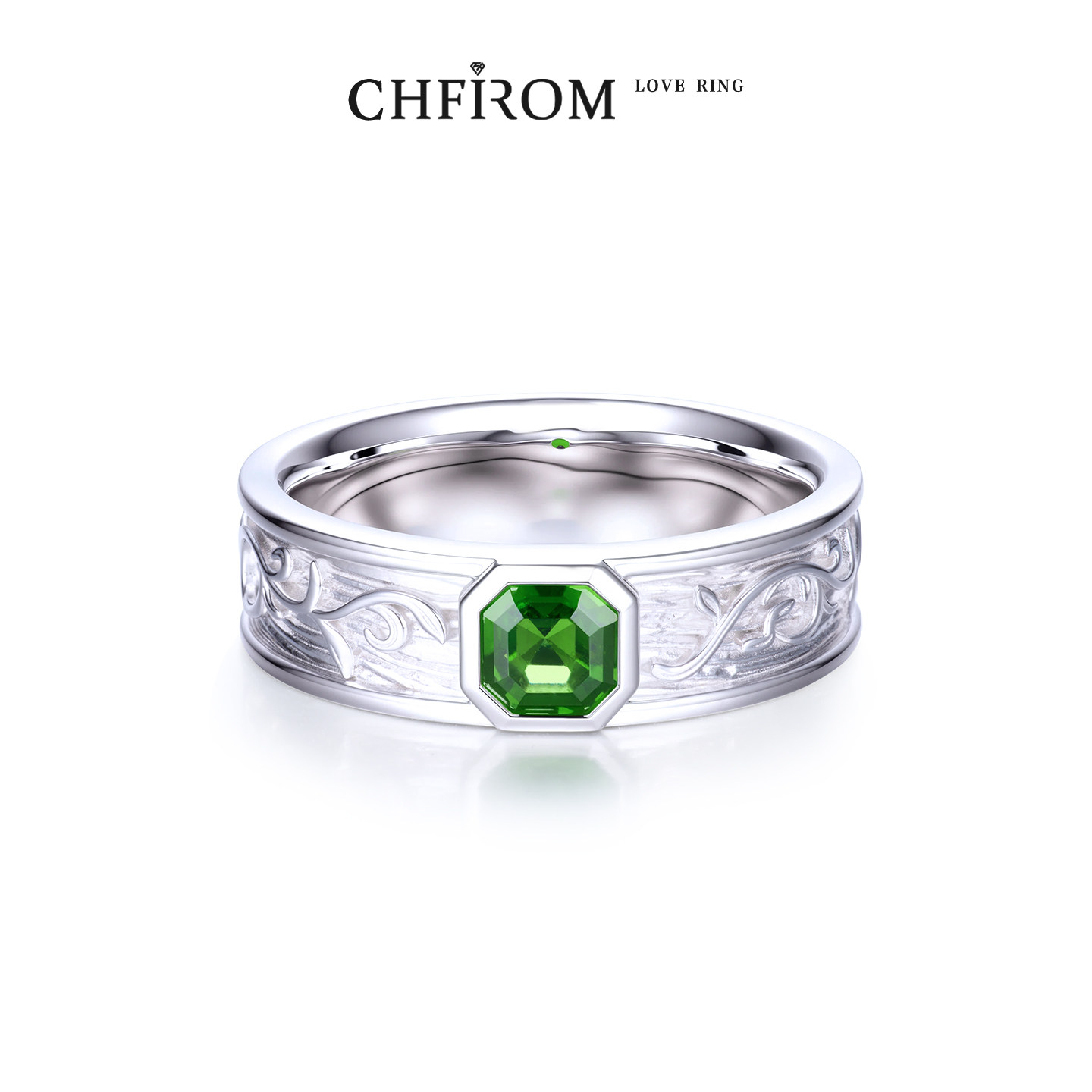 S925纯银长青藤戒指 阿斯切天然透辉石蔓藤宽版闭口指环 原创小众,淘宝优惠券,粉丝福利购,淘宝优惠卷