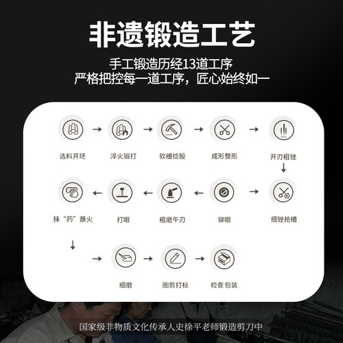 王麻子剪刀家用剪子裁缝专用工业用大剪刀高硬度锋利小剪刀剪线头 - 图0