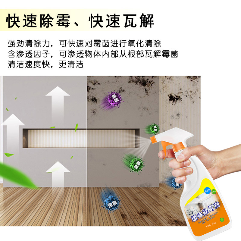 强效墙体除霉白墙去污菌斑清除剂3瓶 热品库 性价比省钱购