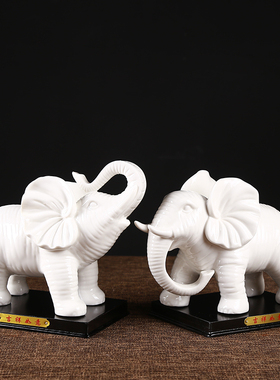 大象摆件开业可爱风酒柜装饰品