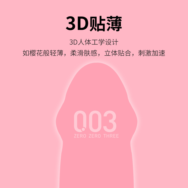 【自营】冈本003透明质酸超薄男用润滑安全套避孕套10只装*3盒大 - 图2
