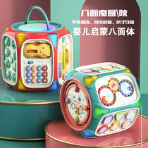 Baby Baby Hands Beat Drum Baby Toys Multi-faceted Octahedron Puzzle early to teach Multi-functional music clapping drums