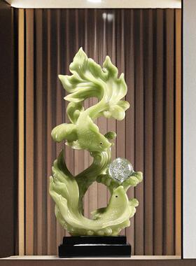 入户玄关壁龛年年有余鱼摆件招财大型客厅办公室装饰乔迁新居礼品