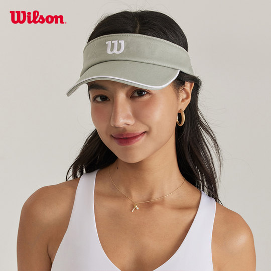 Wilson威尔胜官方男女同款网球运动经典LOGO空顶帽遮阳帽子
