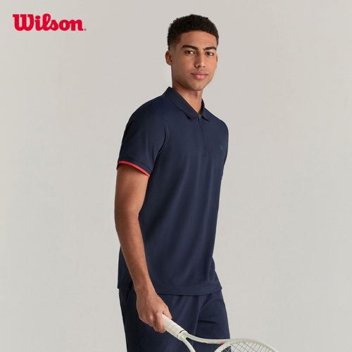 Wilson威尔胜官方夏季男士ON THE DAILY网球运动速干短袖POLO衫 - 图2