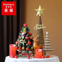 2023 new Mini Christmas tree Home Christmas festivities dress Diy Material Package Creative Decorative Tabletop Pendulum