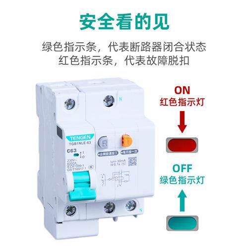 天正空气开关带漏电保护器TGB1NLE家用断路器220漏保空调2P32a63a - 图0