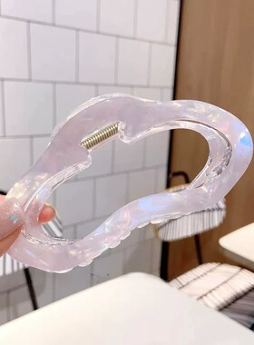 韩国人鱼姬云朵大抓夹后脑勺流行发抓气质大号爪子发量多