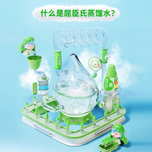 屈臣氏饮用水105℃高温蒸馏水280ml*12瓶家用便携装饮用水整箱装 - 图0