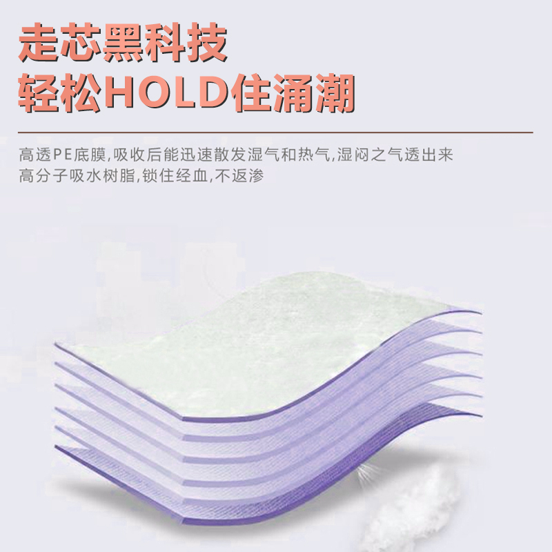 mifet安睡裤超薄姨妈夜用裤型卫生巾安心夜安裤女经期用防漏产妇