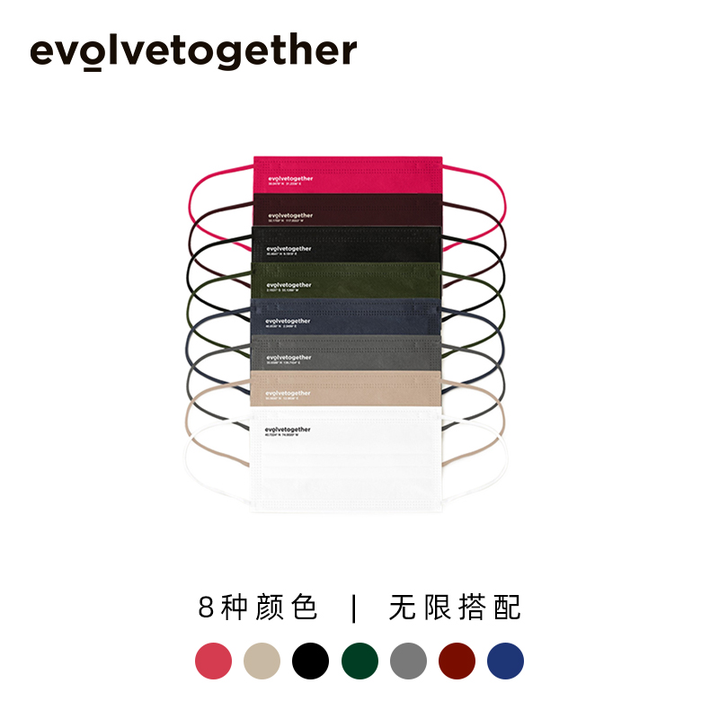 evolvetogether明星网红同款口罩女高颜值显脸小夏季防晒黑色白色-图0