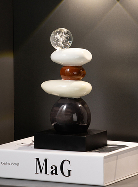 时至运来摆件高级感小众书房客厅桌面玄关酒柜电视柜办公室软装饰