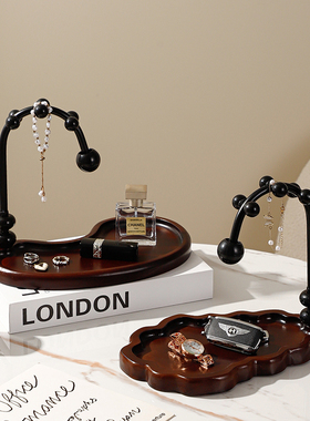 北欧轻奢钥匙架收纳摆件客厅桌面装饰品家居入户门玄关创意置物架