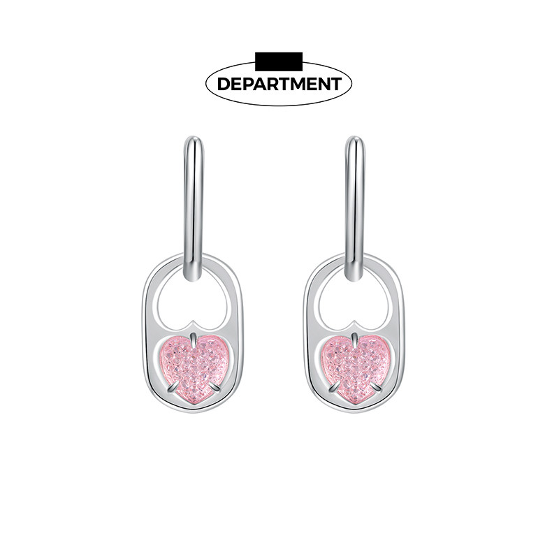 department圣诞爱情白桃粉桃潮耳环 department耳环