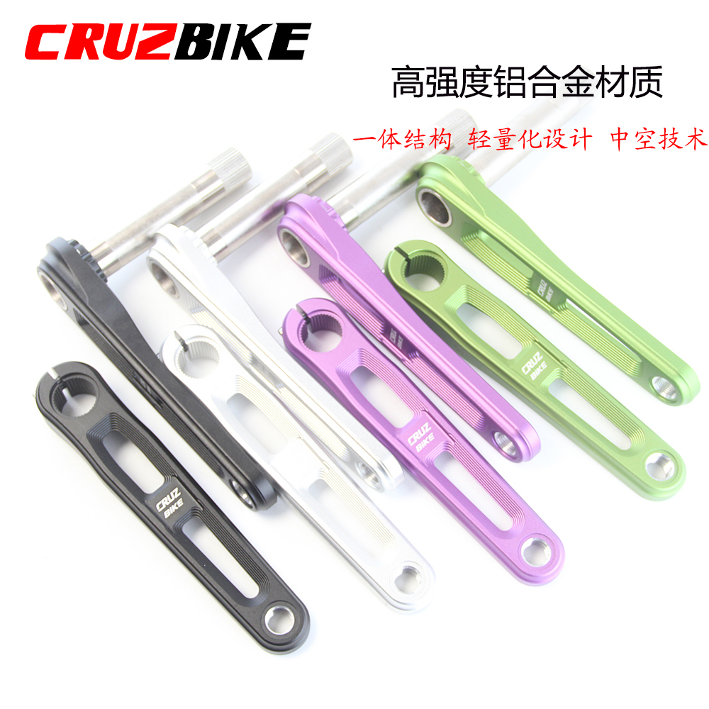 CRUZbike 折叠自行车曲柄 铝合金材质中空一体镂空造型 GXP直装式 - 图0