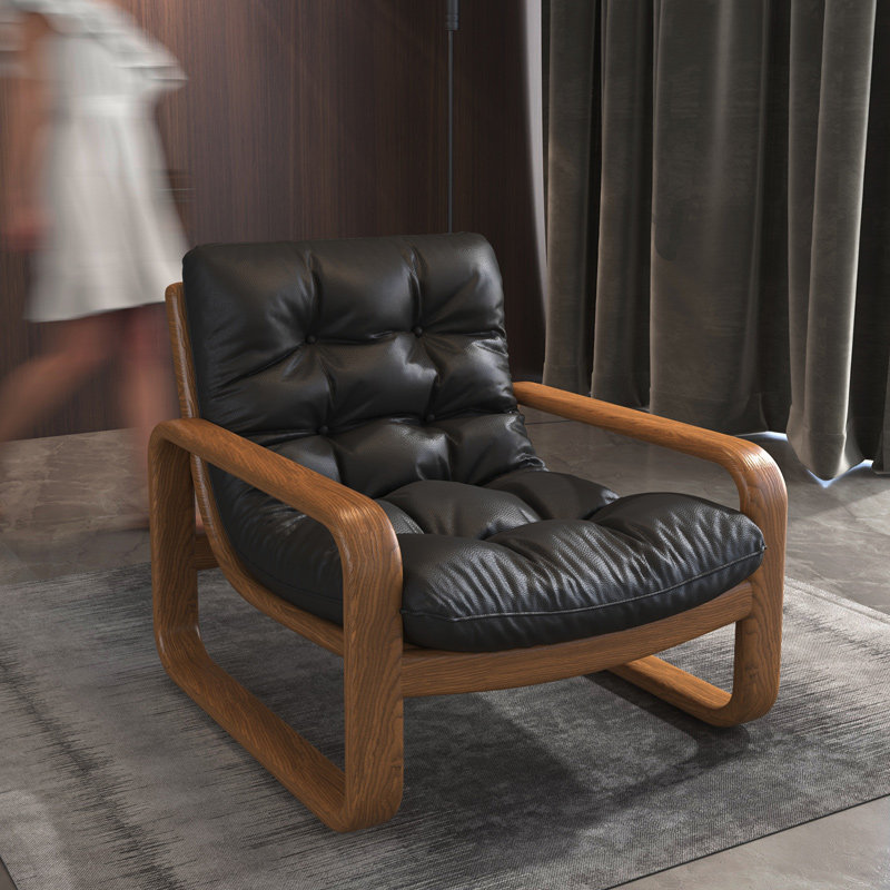 简约现代铁艺沙发椅子休闲躺椅出租房小户型客厅卧室懒人沙发