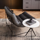 Light luxury style houndstooth caterpillar chair small sofa
