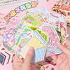 Antique scene landscaping sticker book miniature scene