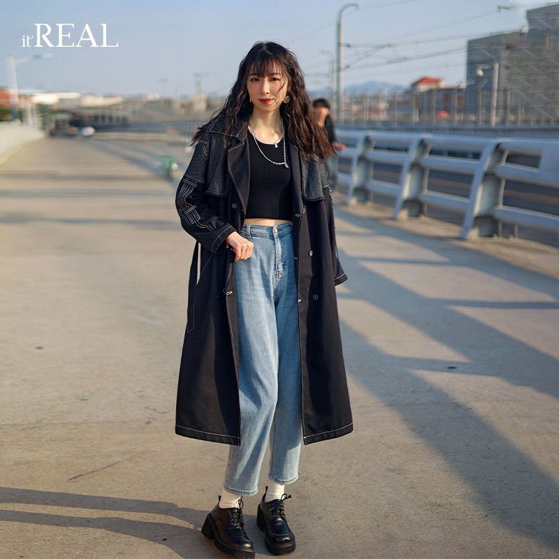 itreal瑞尔2023春季新款英伦风风衣 itreal风衣