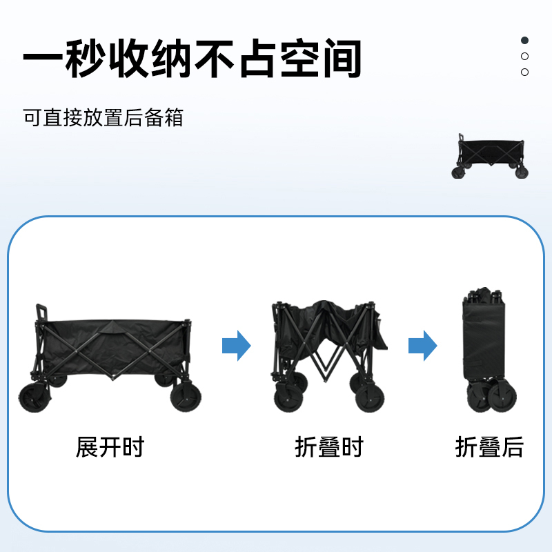 【烈儿宝贝直播间】SMOOKY户外露营折叠车野餐车营地车装备便捷